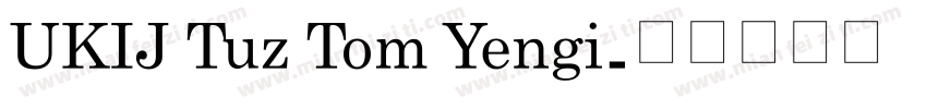 UKIJ Tuz Tom Yengi字体转换